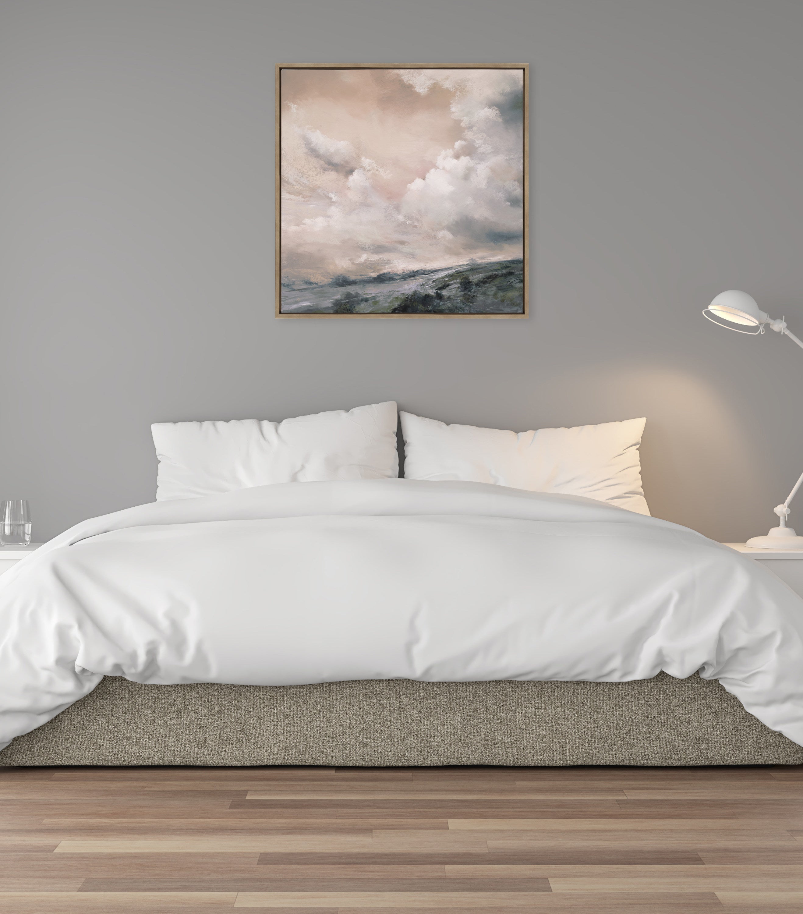 Sylvie When the North Wind Blows- Sepia Framed Canvas by Nel Whatmore