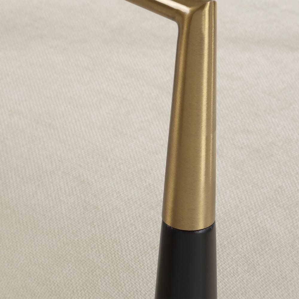Rowan Black Velvet Counter Stool