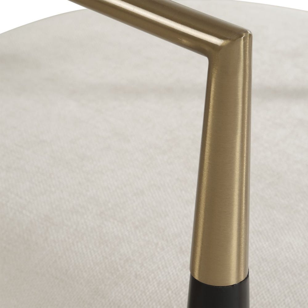Rowan Black Velvet Counter Stool