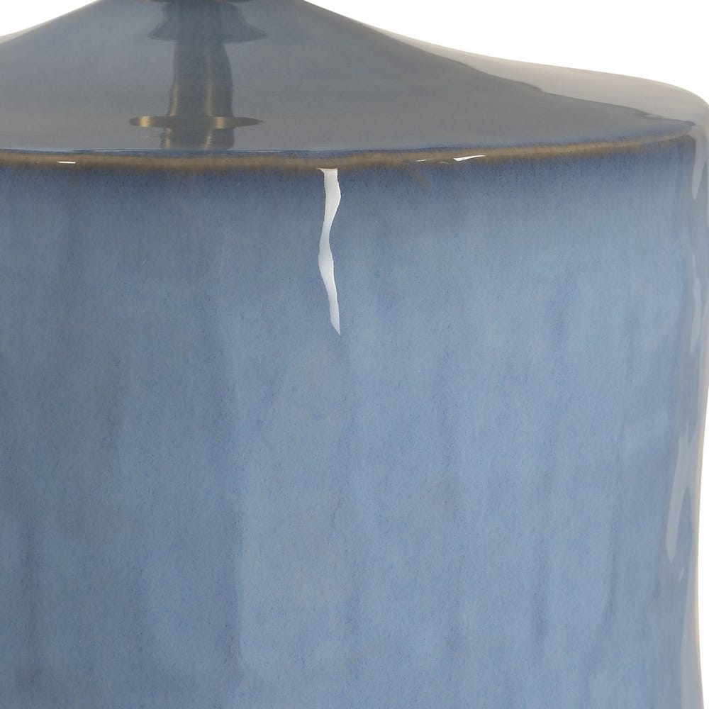 Textured Powder Blue Table Lamp