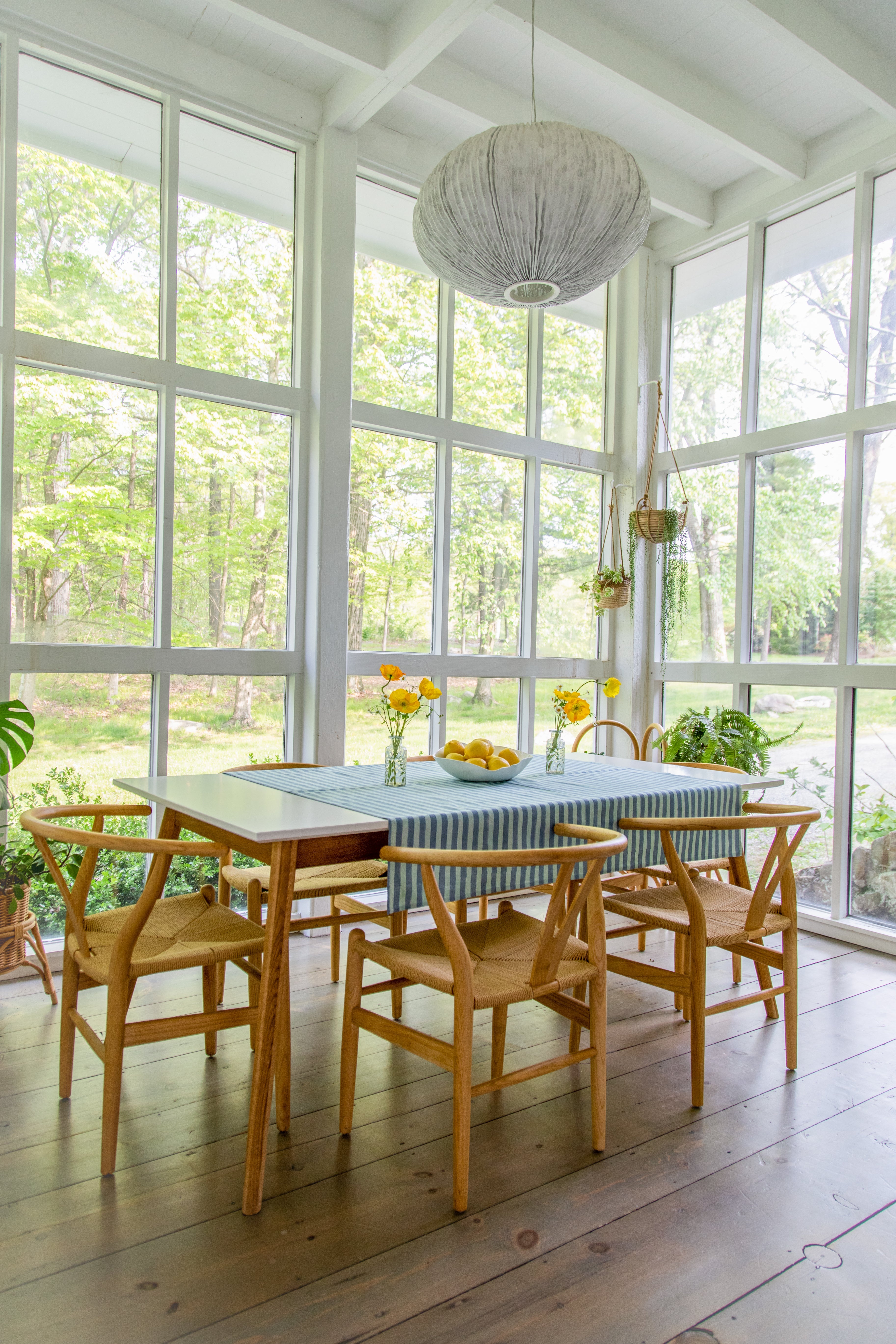 Striped Table Throw