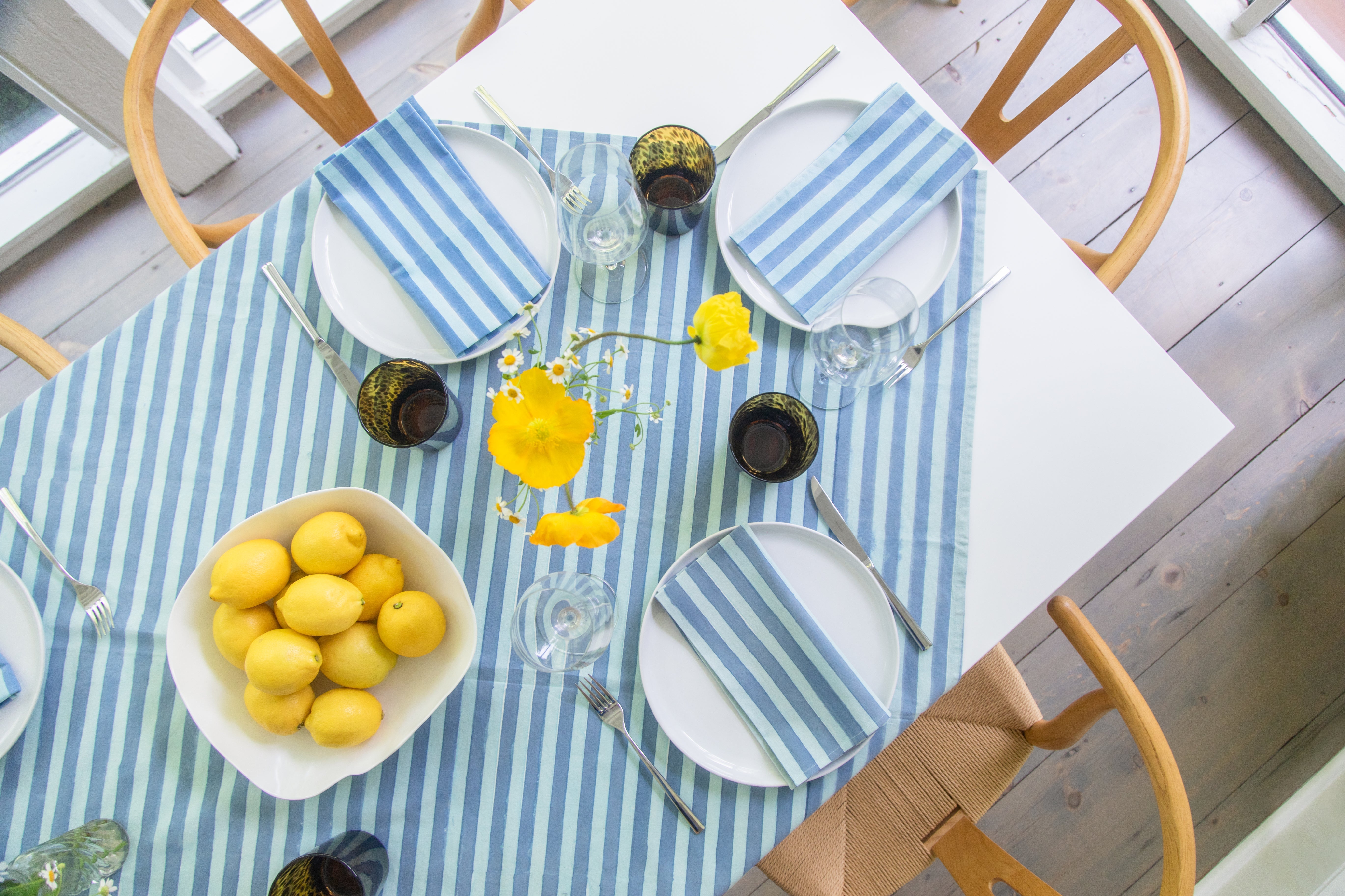 Striped Table Throw