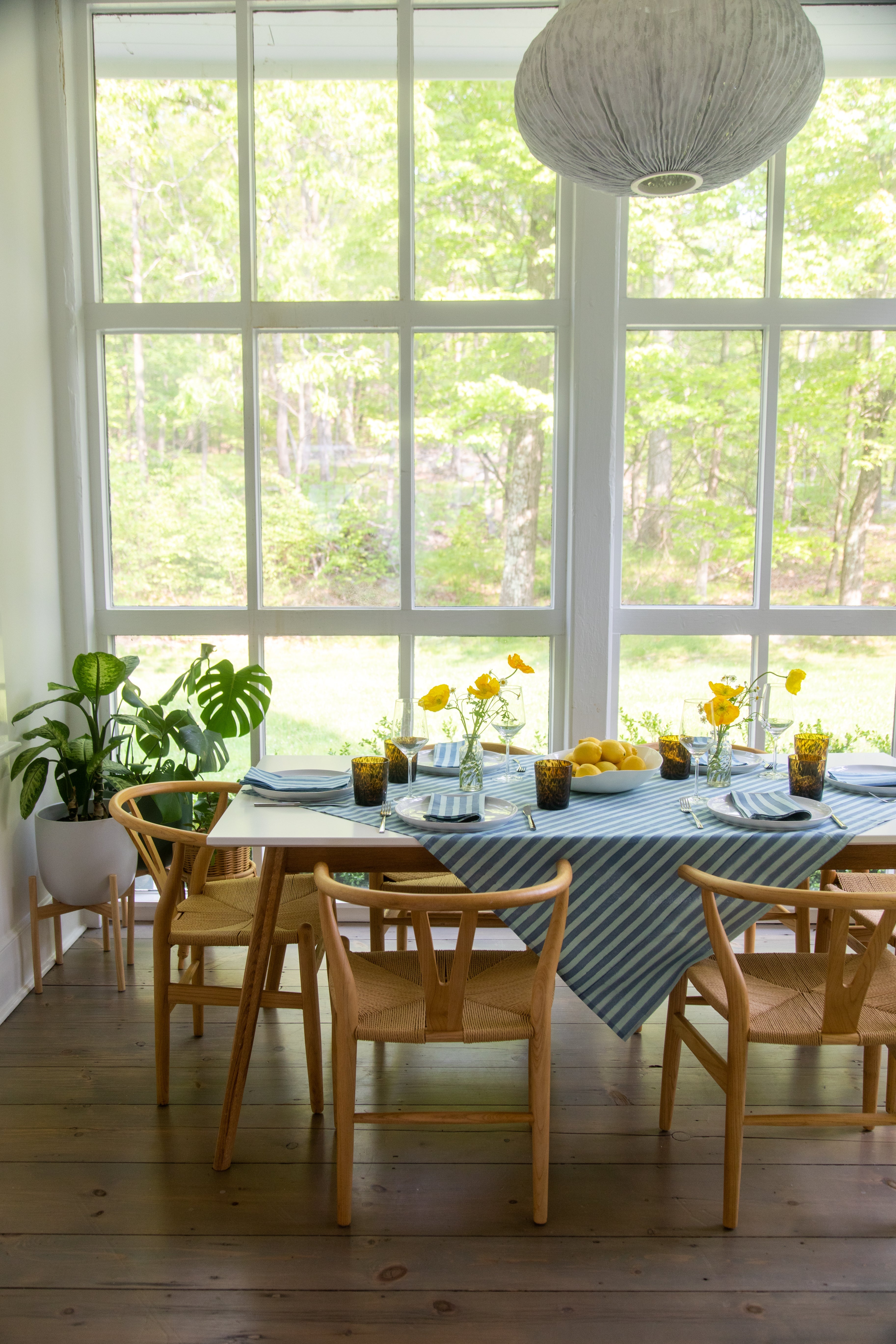 Striped Table Throw