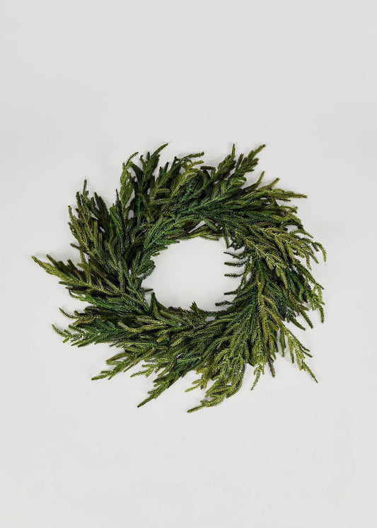 Afloral Real Touch Norfolk Pine Wreath - 24"