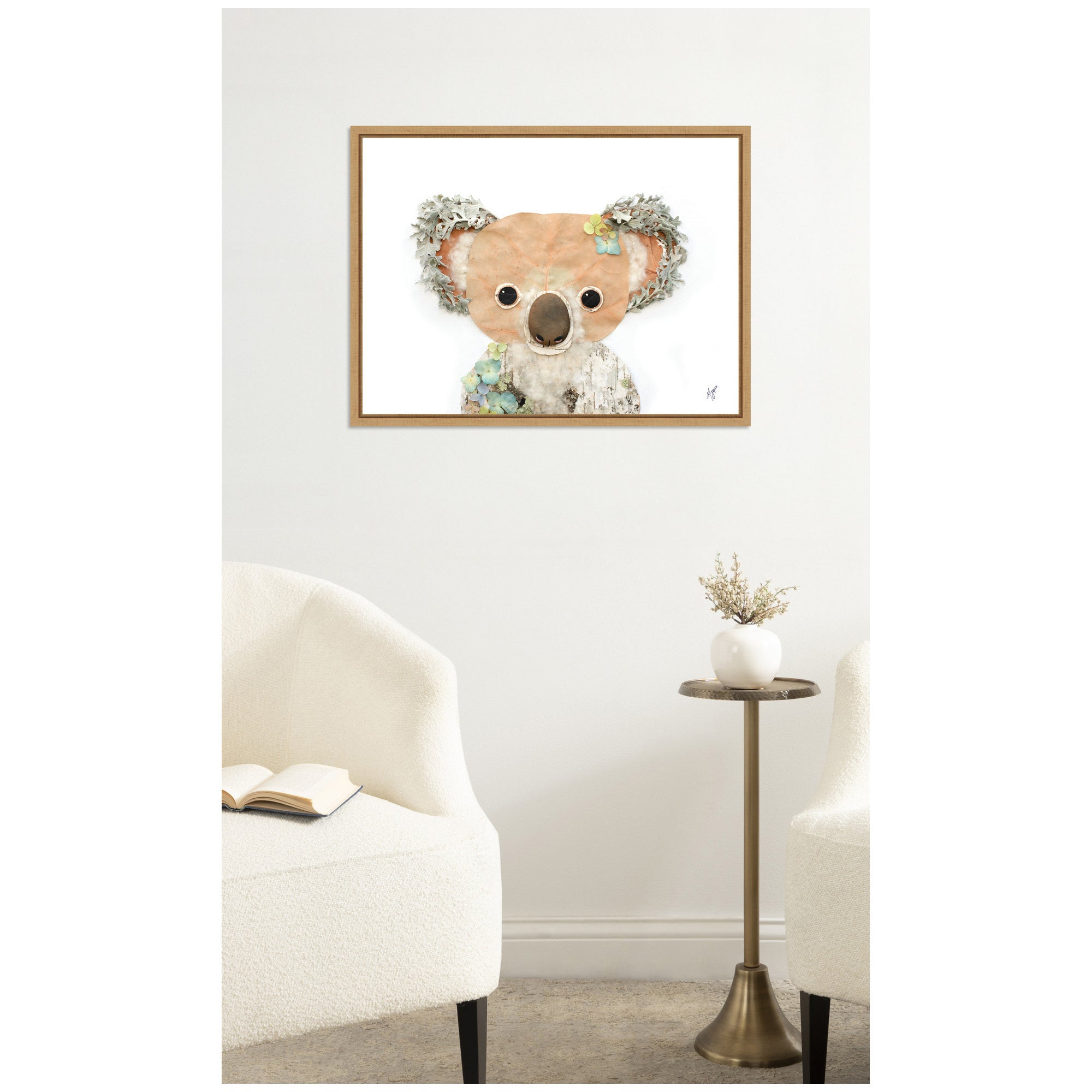 Koala by Madeline Jeppesen Framed Canvas Wall Art Print