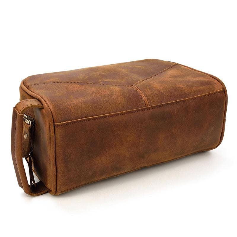 Genuine Leather Travel Toiletry Bag