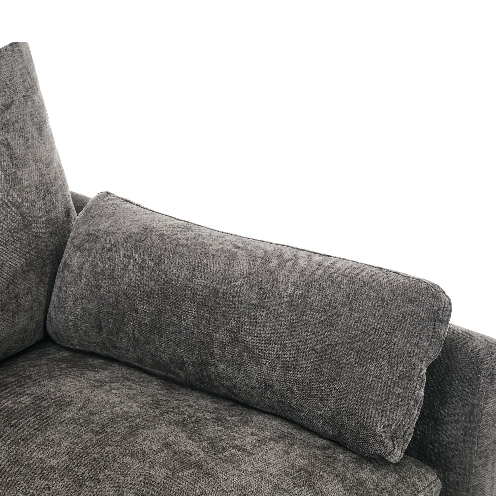 Cozy Upholstered Cushion Loveseat Sofa For Living Room