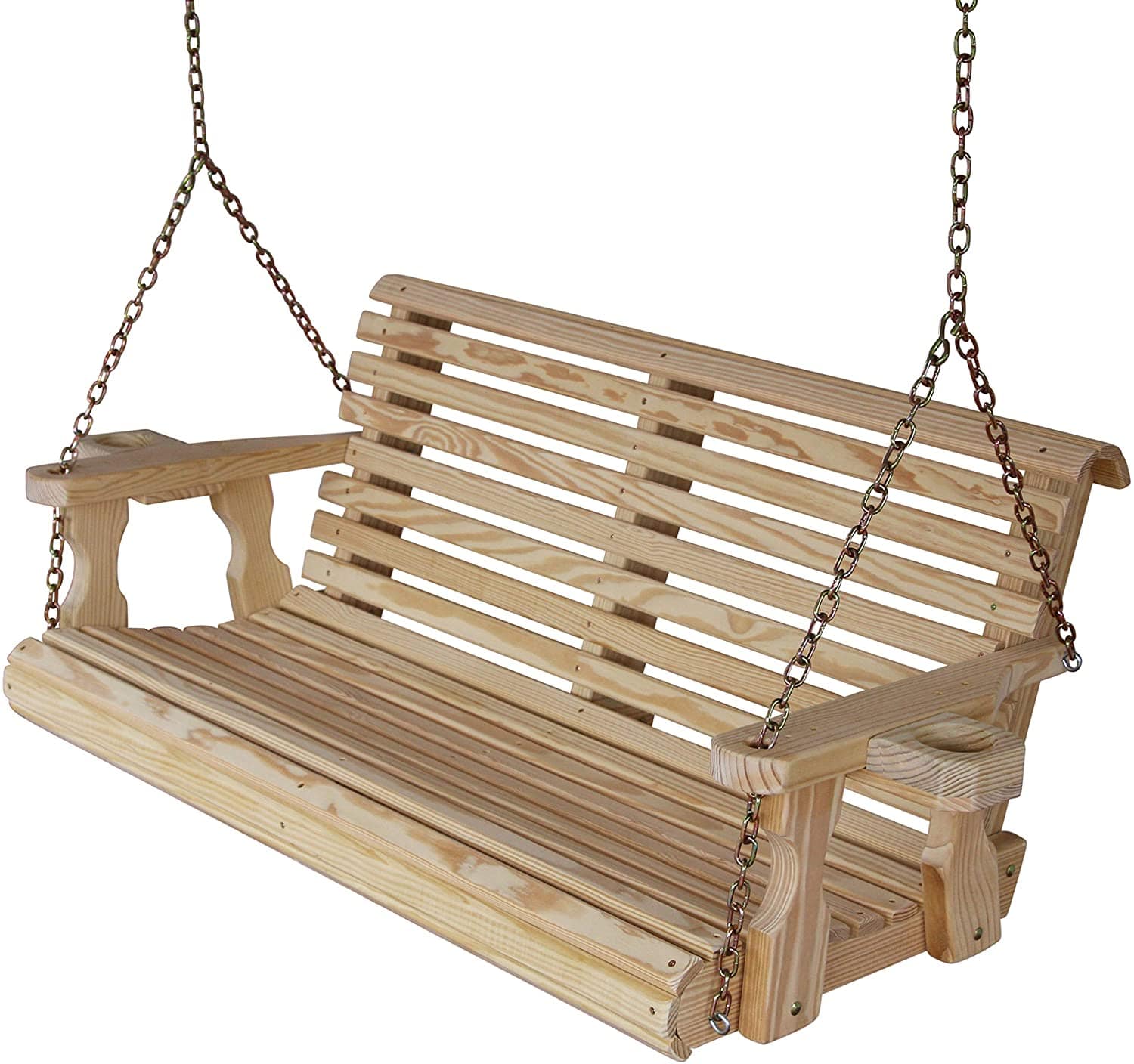 Amish Casual 3 Foot Unfinished Roll Back Porch Swing