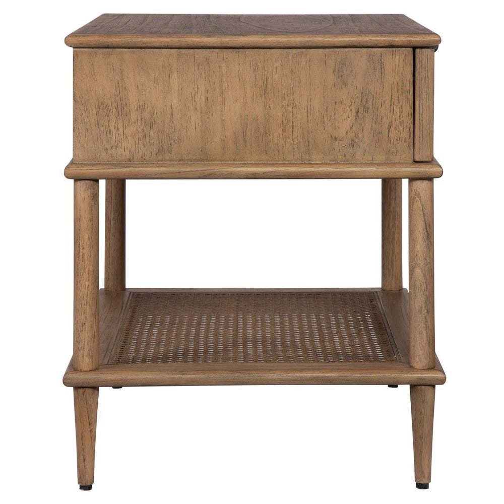 Callan Soft Oak Rattan Side Table