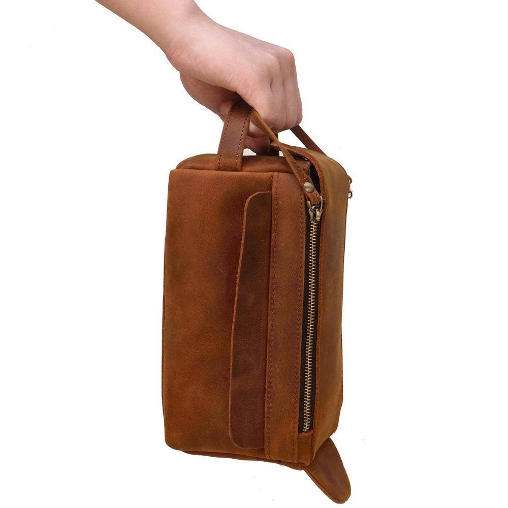 Handcrafted Leather Toiletry Bag