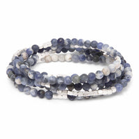 Stone Wrap Sodalite/Silver - Stone of Intuition