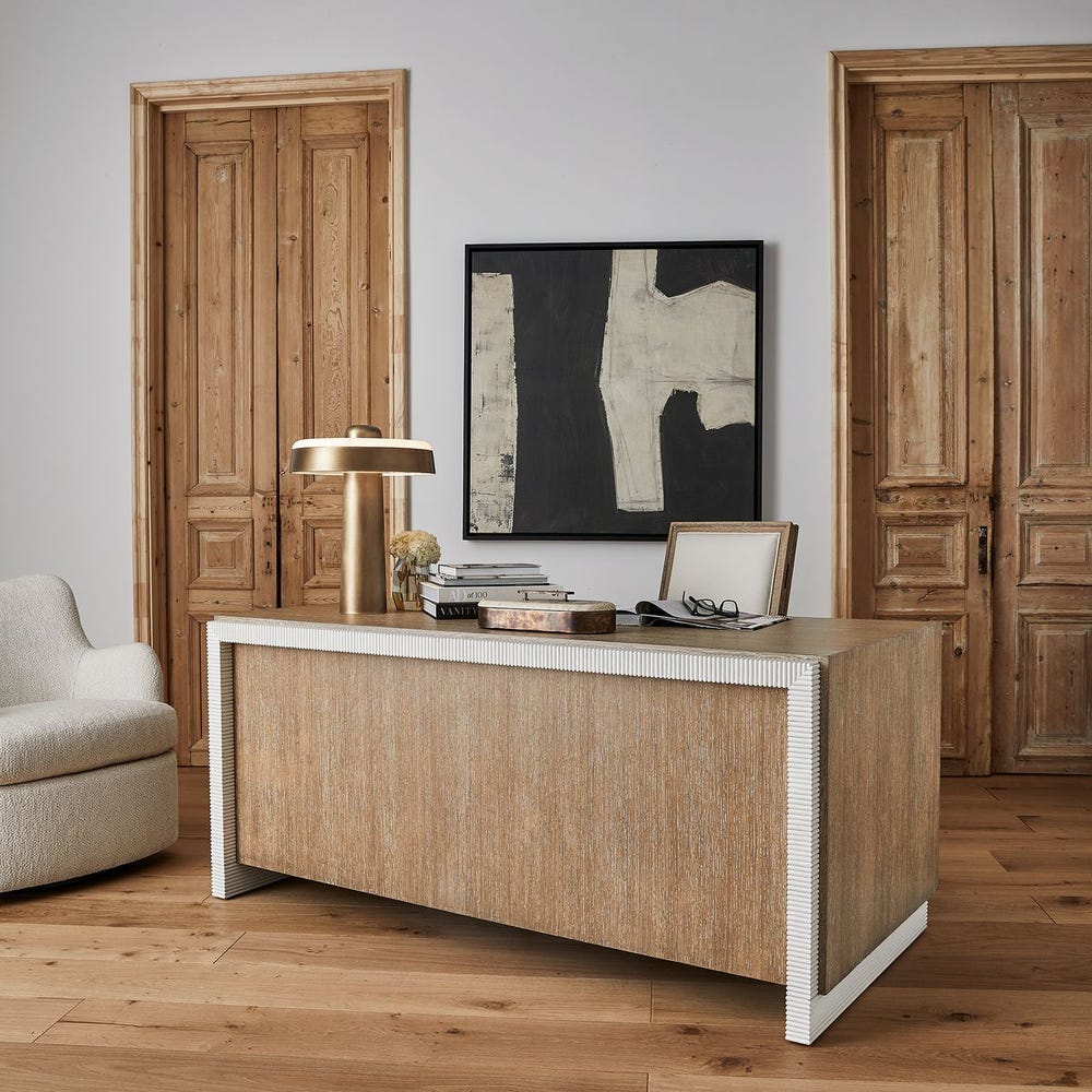 Maison Cerused Oak Writing Desk
