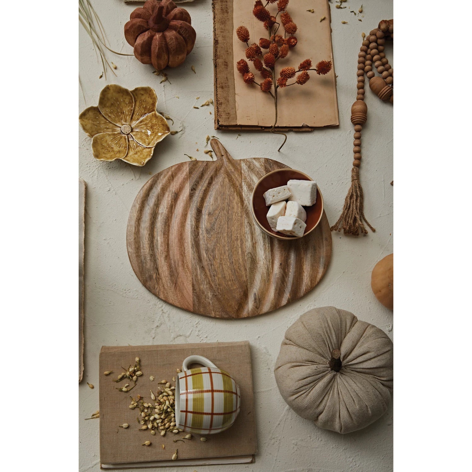 Pumpkin Shaped Cheese/Serving Board