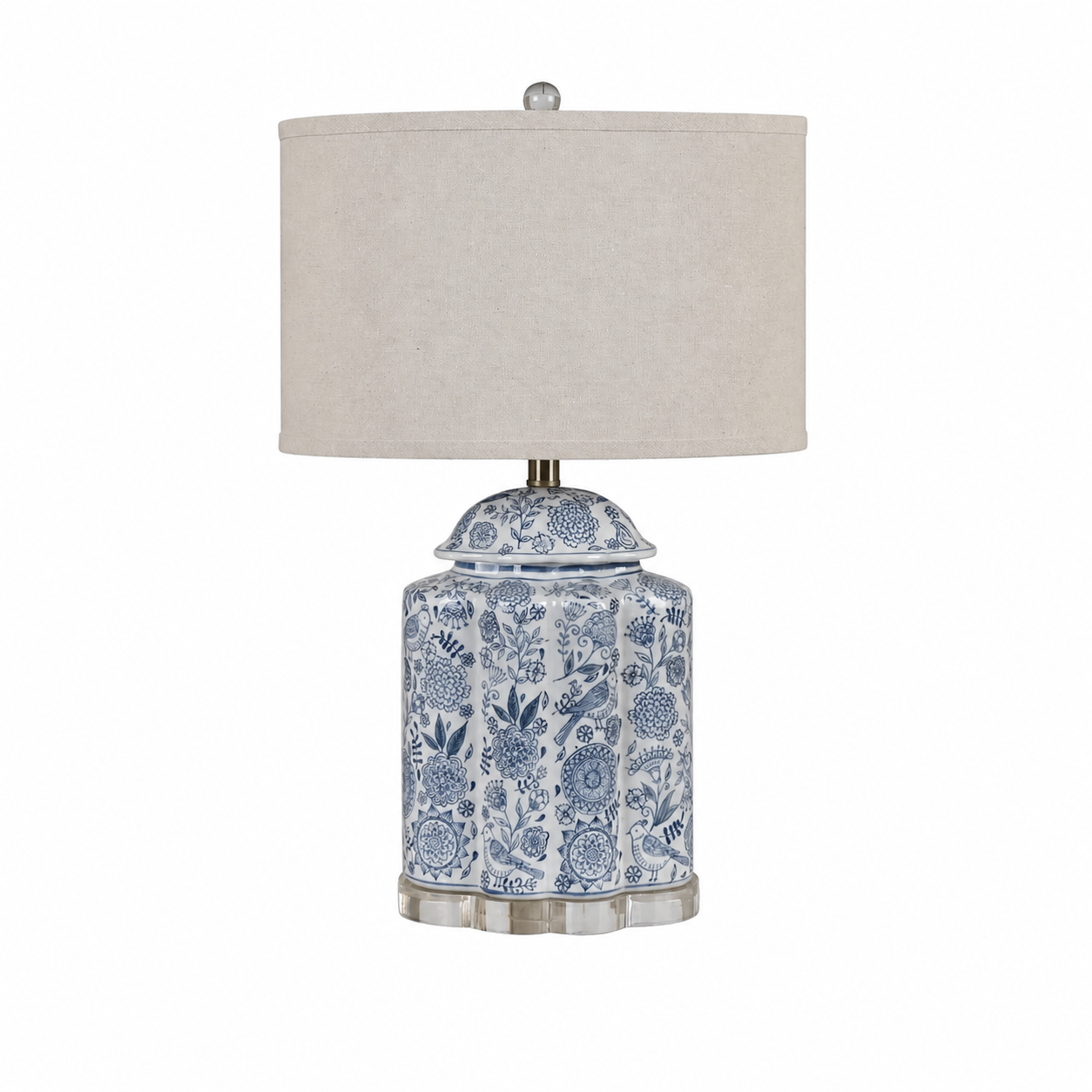 Petal & Plume Chinoiserie Table Lamp