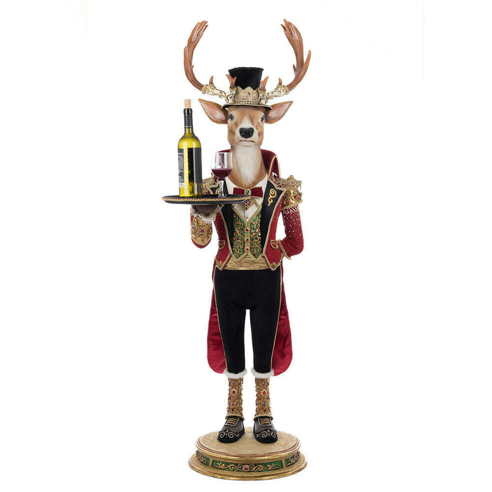 Christmas Ball Reindeer Butler 48-Inch | Christmas Decor | Katherine's Collection