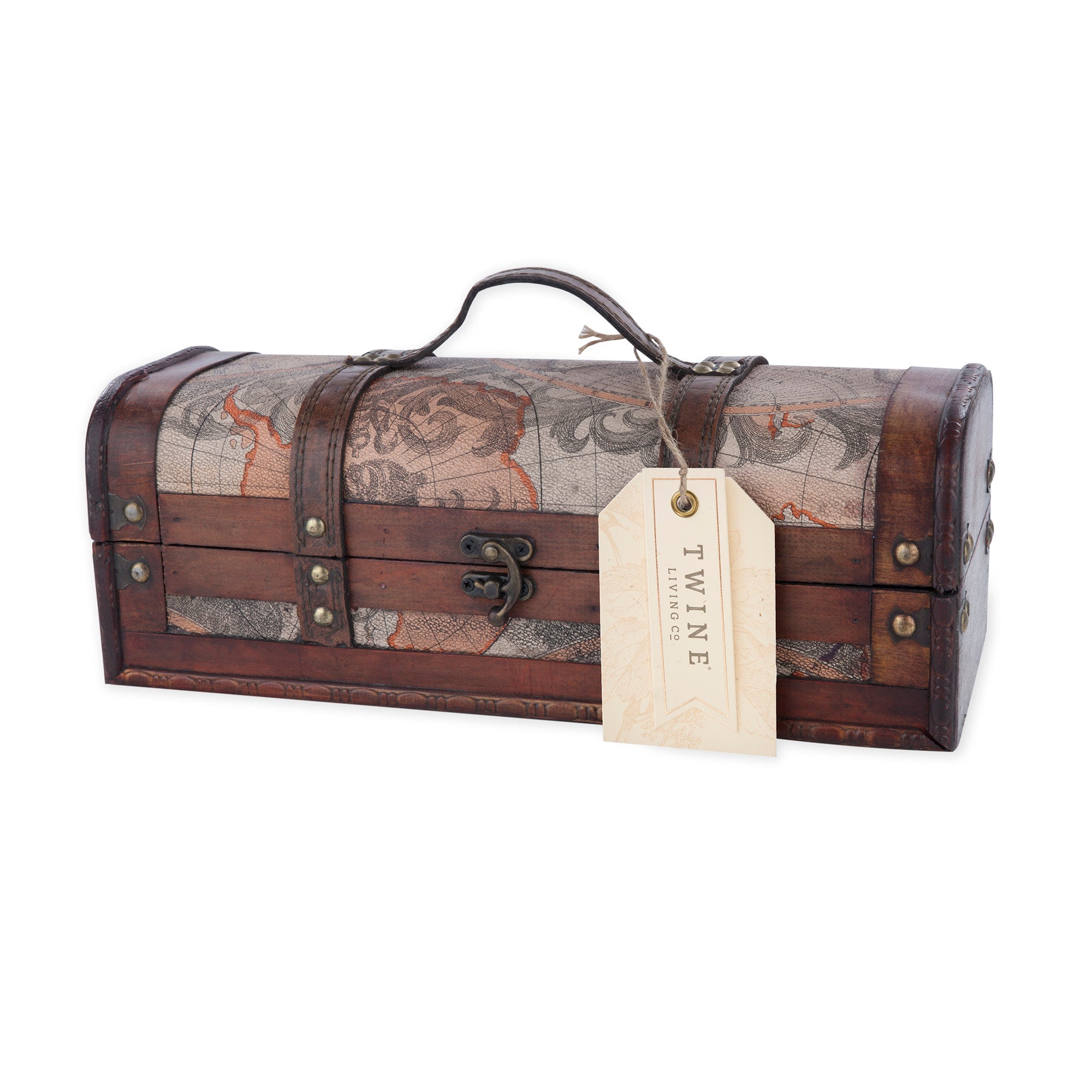 1 Bottle Old World Wooden Wine Box