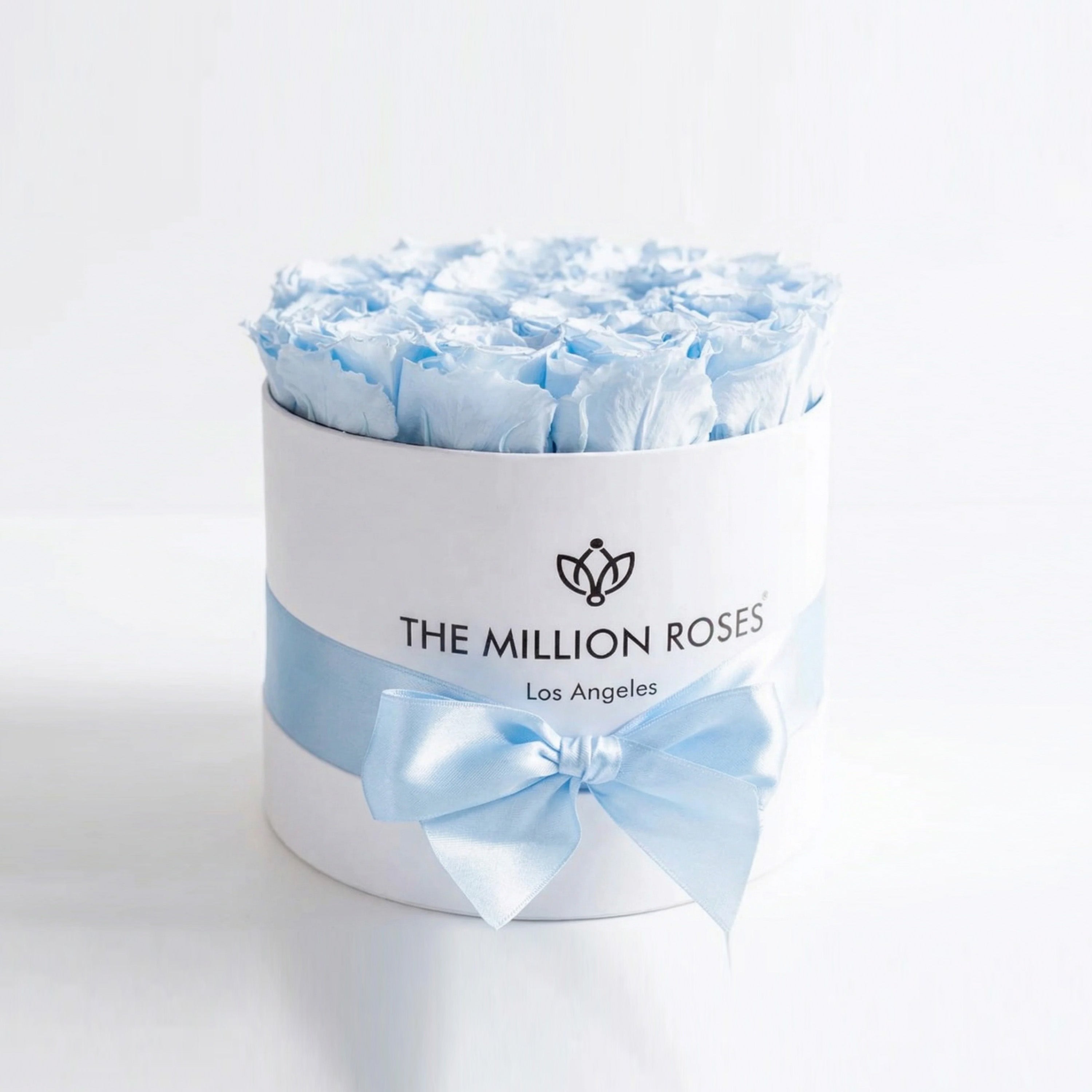 Classic White Box | Light Blue Roses