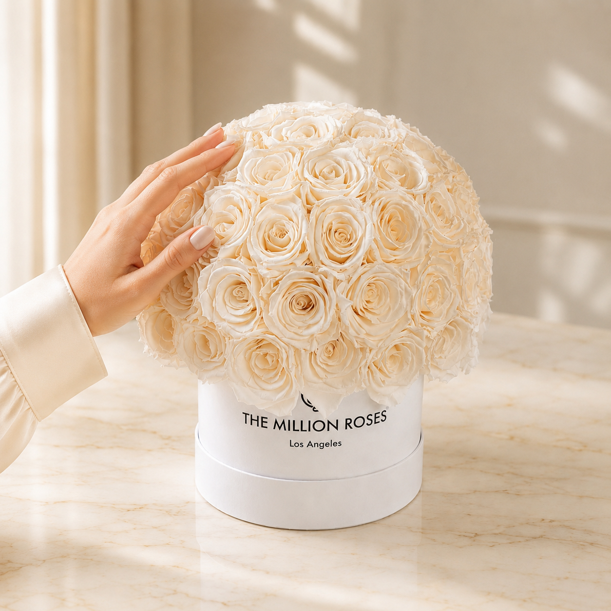 Classic White Superdome Box | White Roses