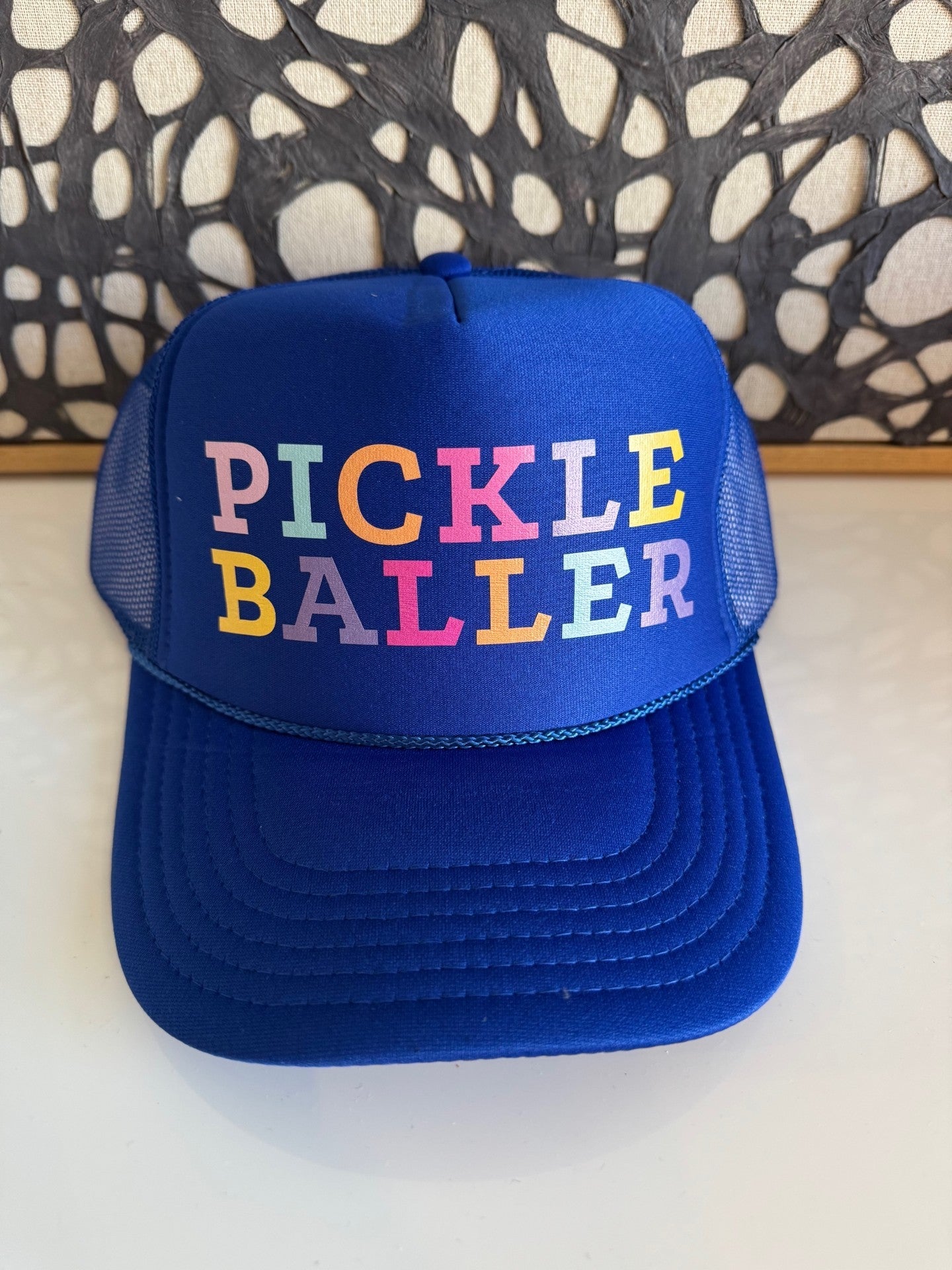Colorful Pickleballer - Royal Trucker Hat
