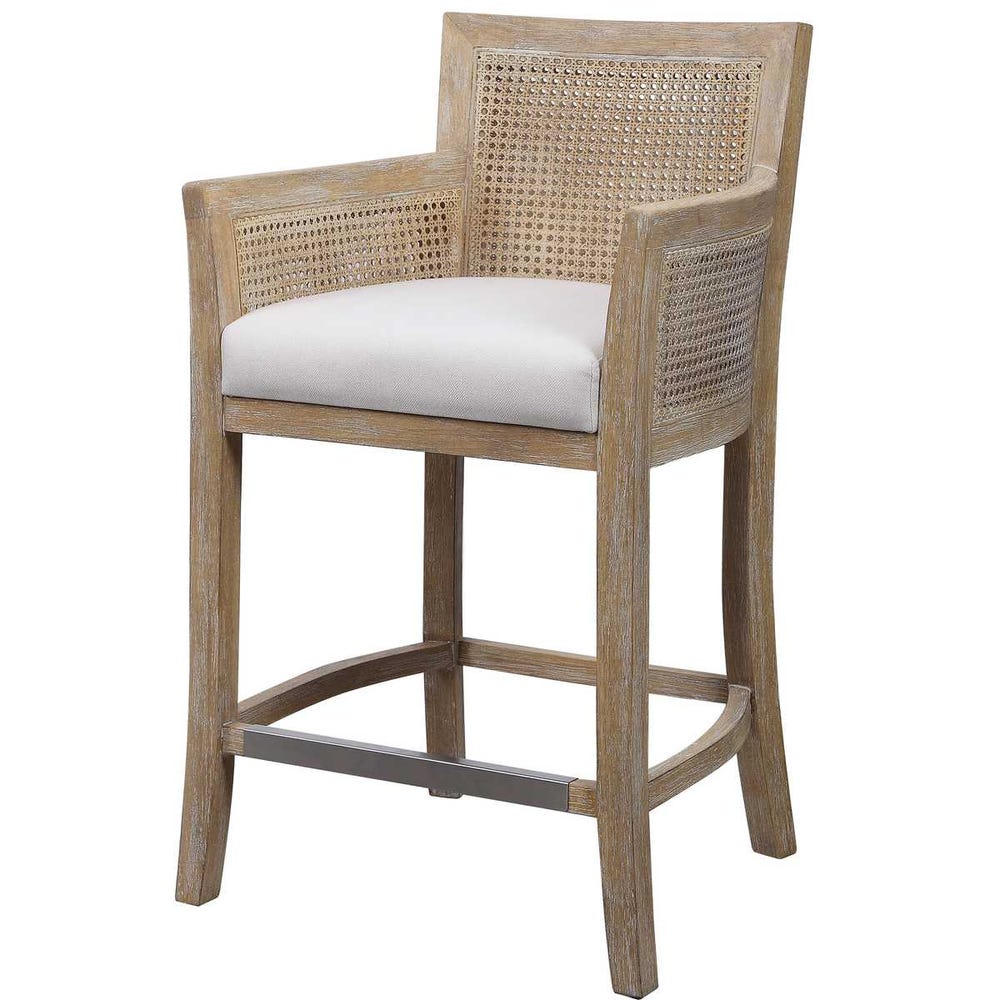 Bradford Cane Back Counter Stool