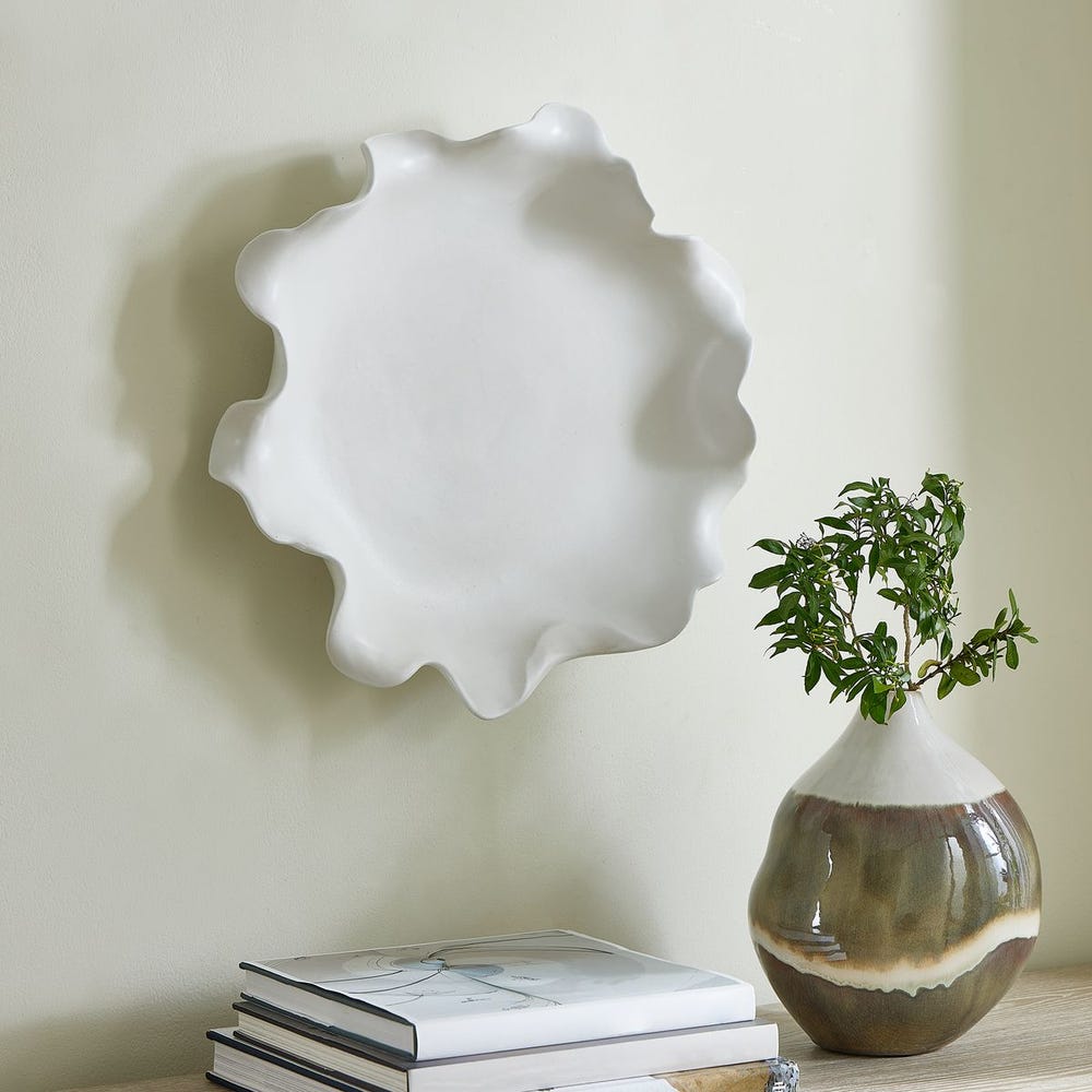 White Ceramic Indoor Outdoor Bowl