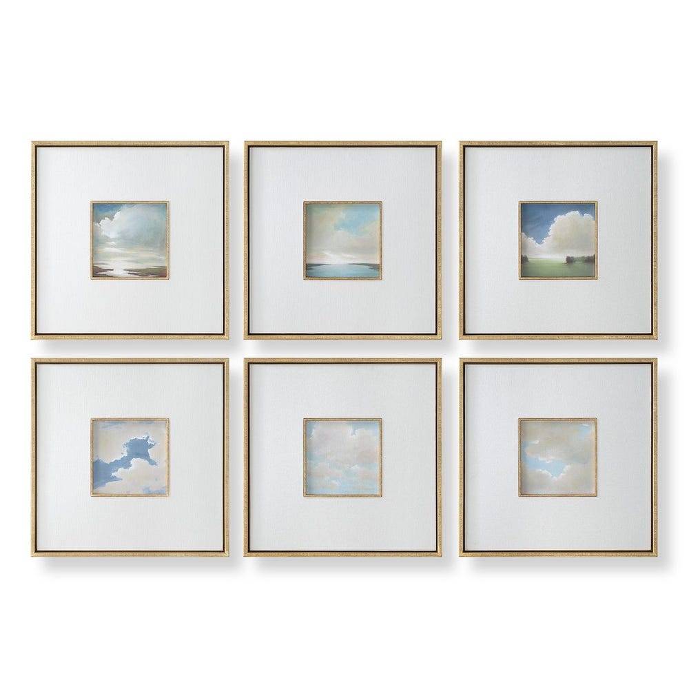 Cumulation Six-Piece Landscape Art Collection by Julie Houck