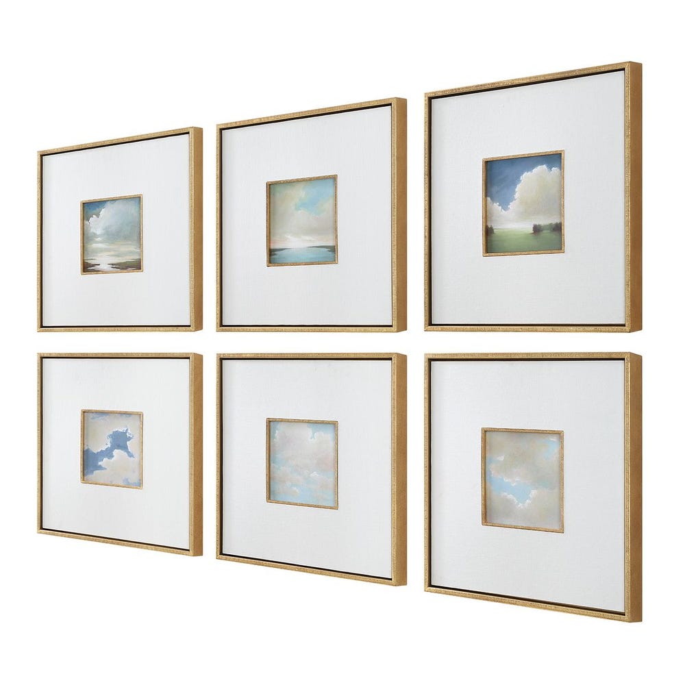 Cumulation Six-Piece Landscape Art Collection by Julie Houck
