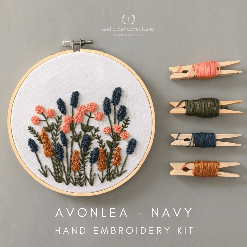 Embroidery Kit - Avonlea in Navy