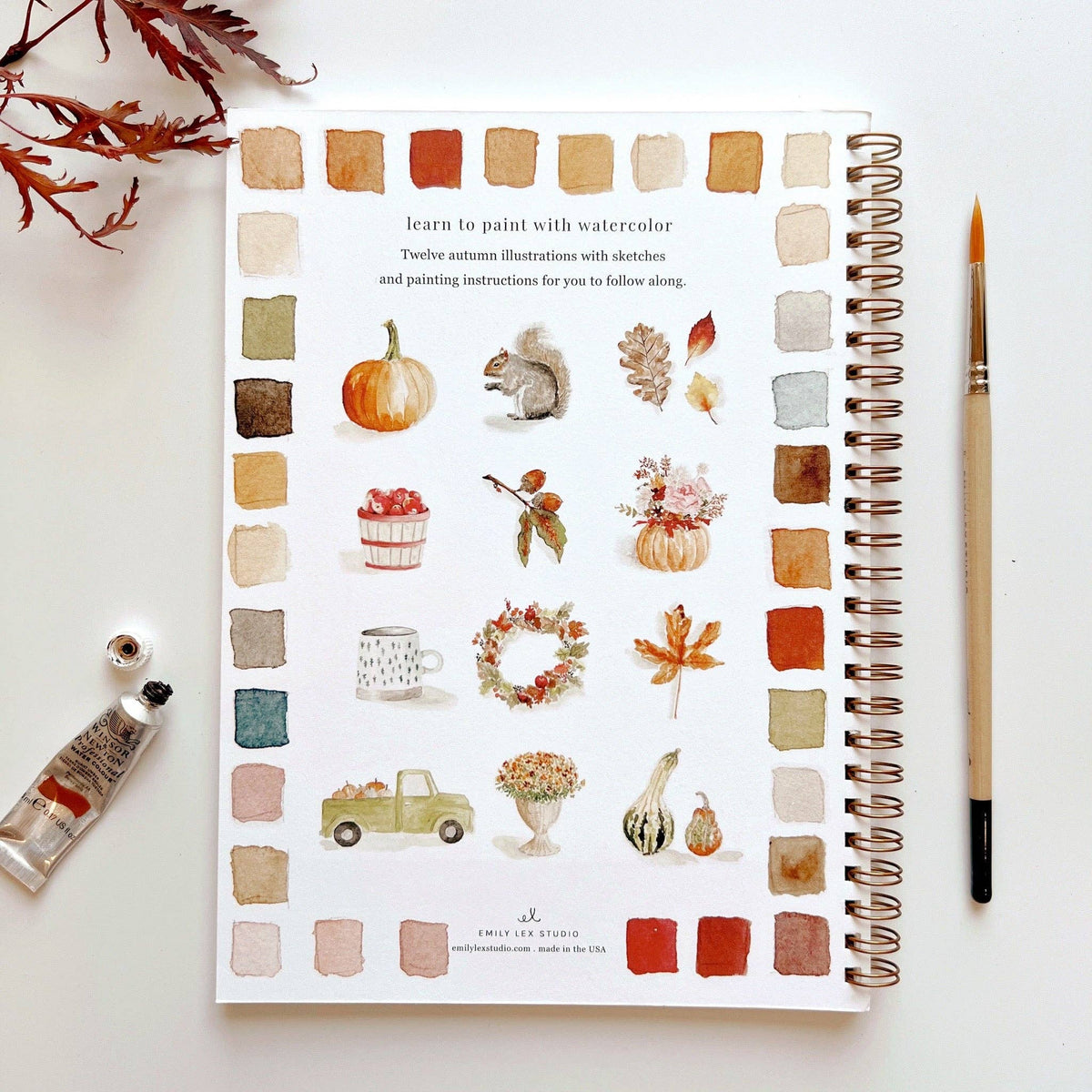 Autumn Watercolor Book