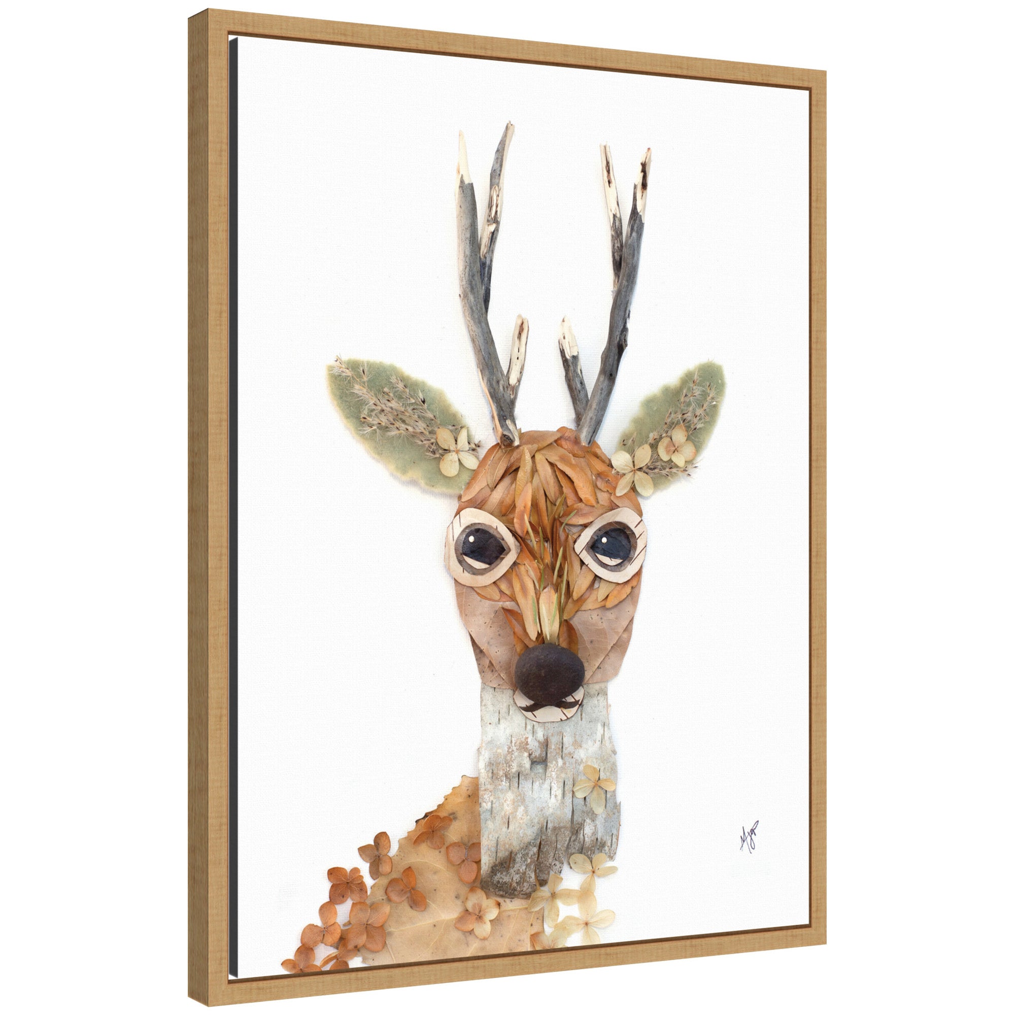 Buck by Madeline Jeppesen Framed Canvas Wall Art Print