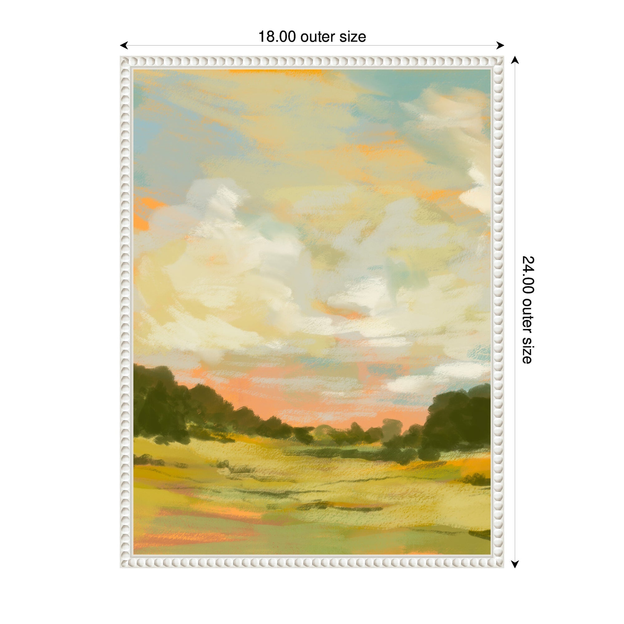 Sylvie Landscape 2 Framed Canvas by Annie Quigley