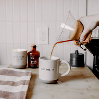 Go For It Stoneware Coffee Mug