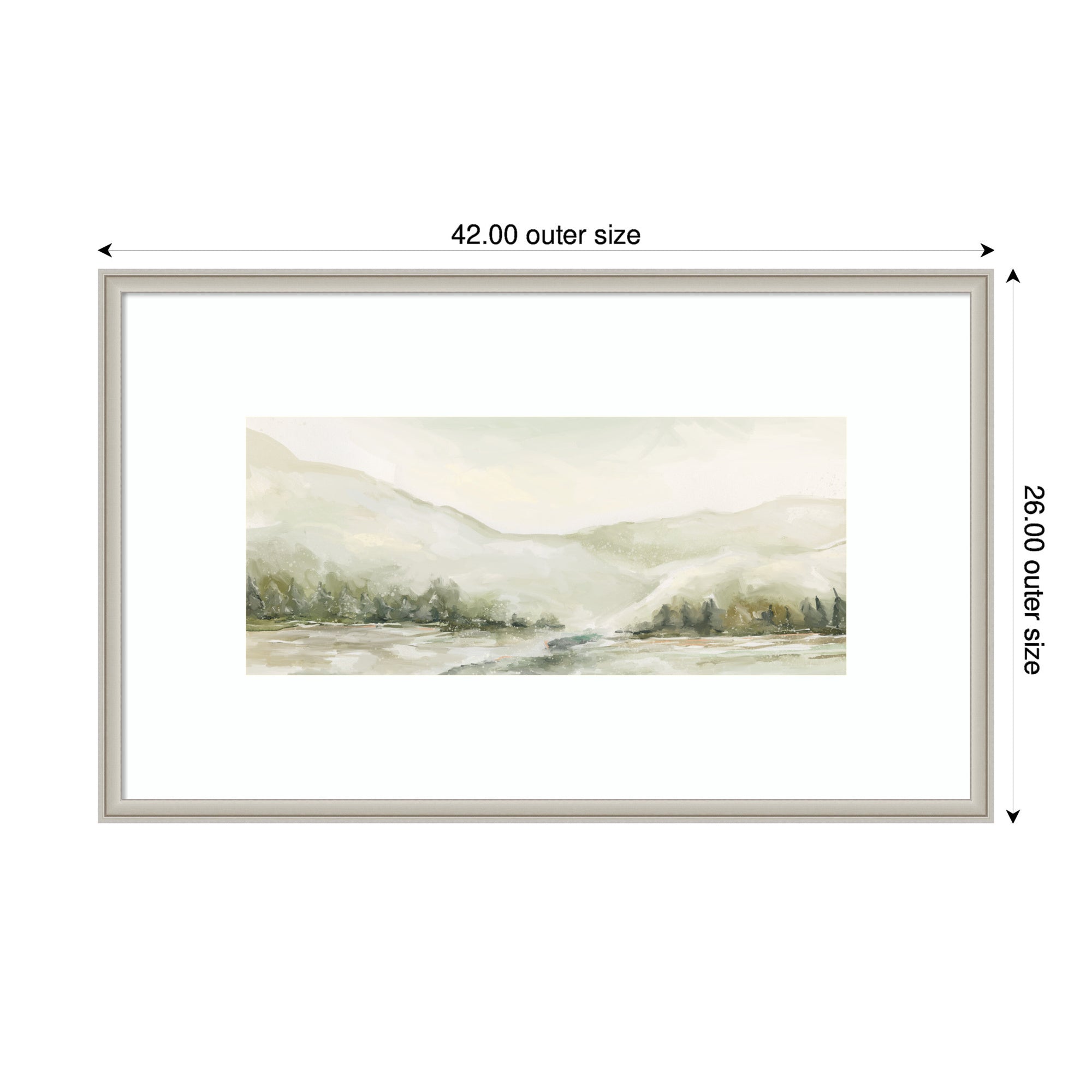 Winter Landscape No. 6 by Annie Quigley Framed Wall Art Print