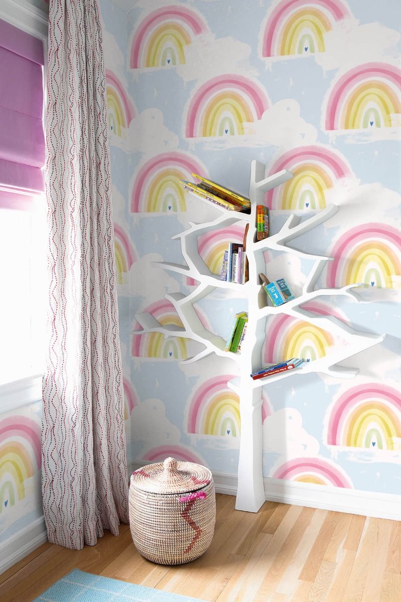 Day Dreamers Kids Rainbow Unpasted Wallpaper