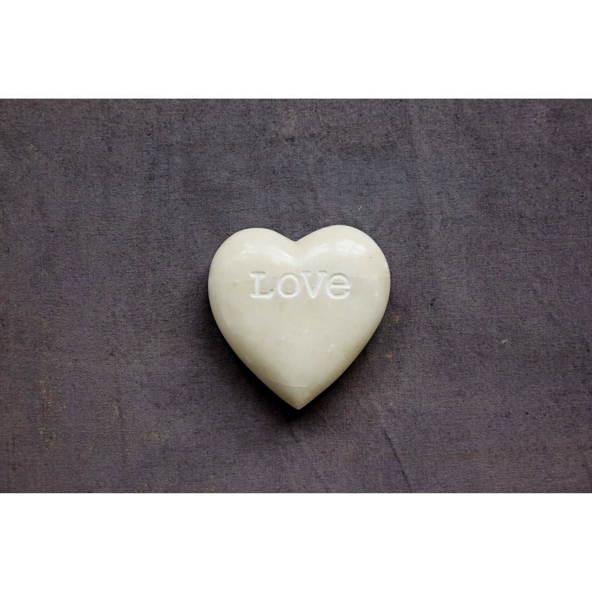 SoapStone Heart w/ Engraved "Love"