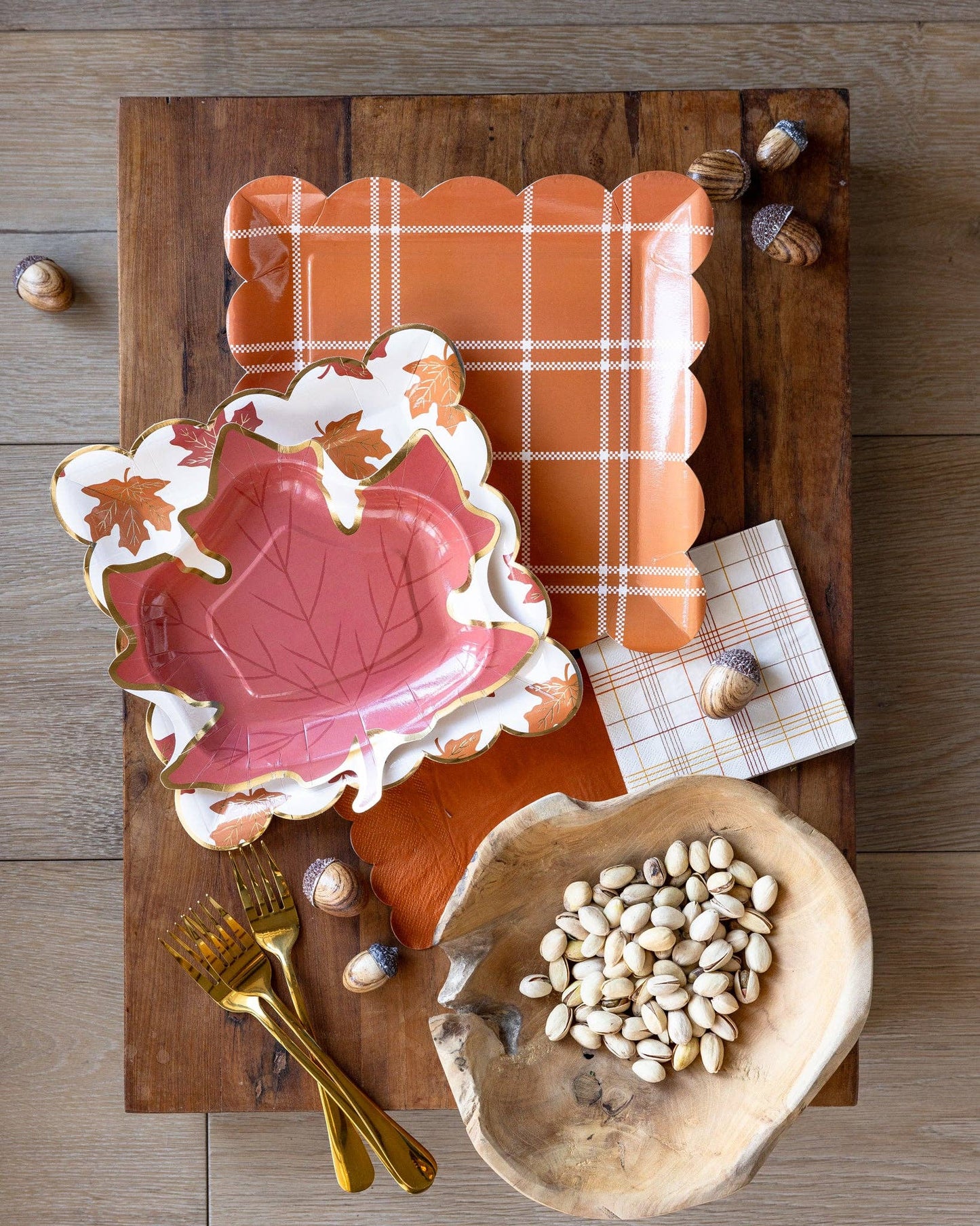 Falling Leaves Paper Plate