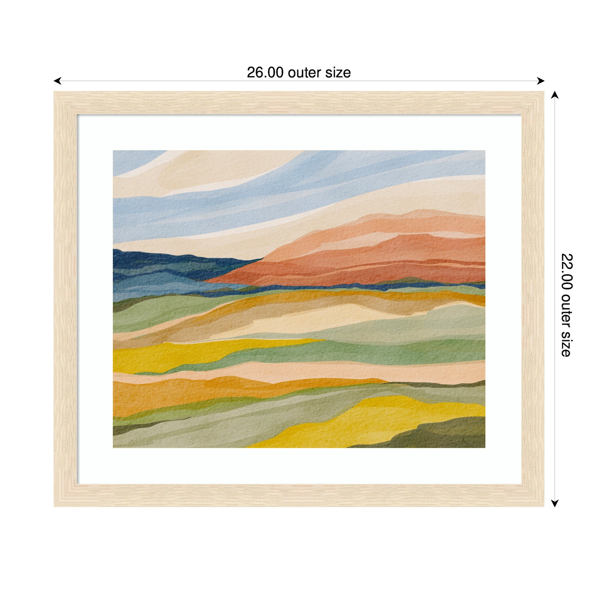 Framed Art Vibrant Rhythm by Nikita Jariwala