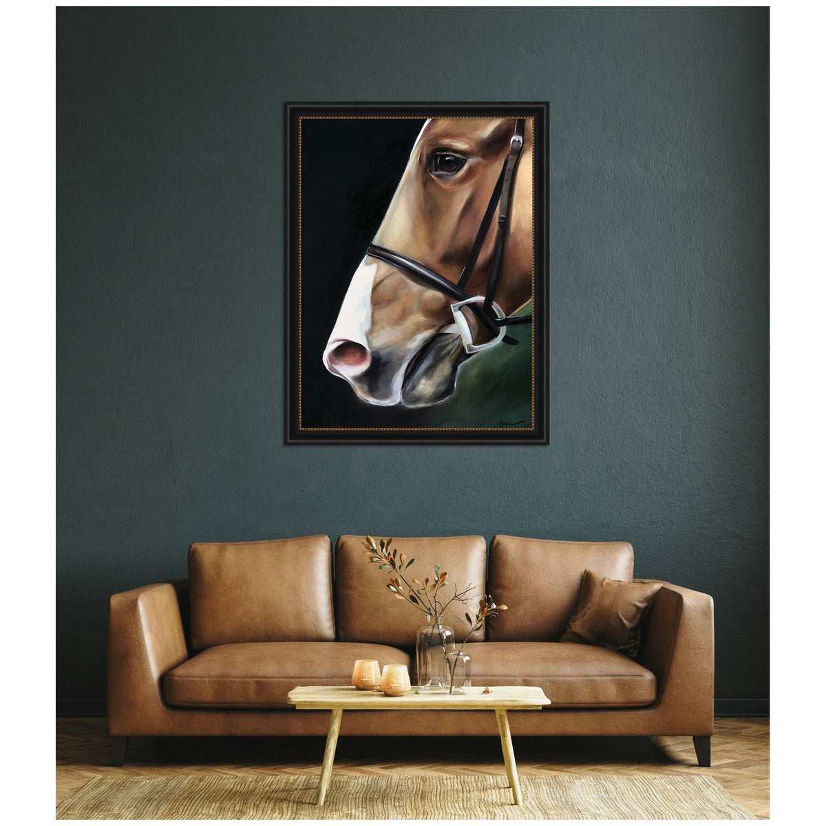 Chestnut Horse by Mary Sparrow Framed Wall Art Print