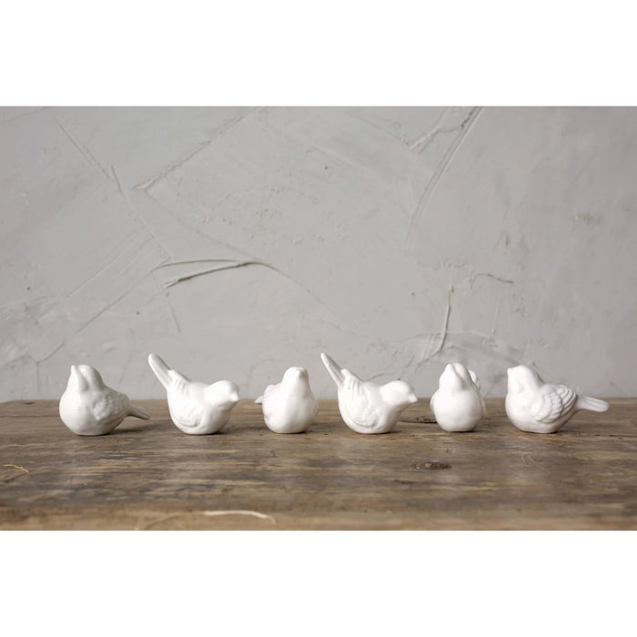 Set of 6/ Ceramic Birds