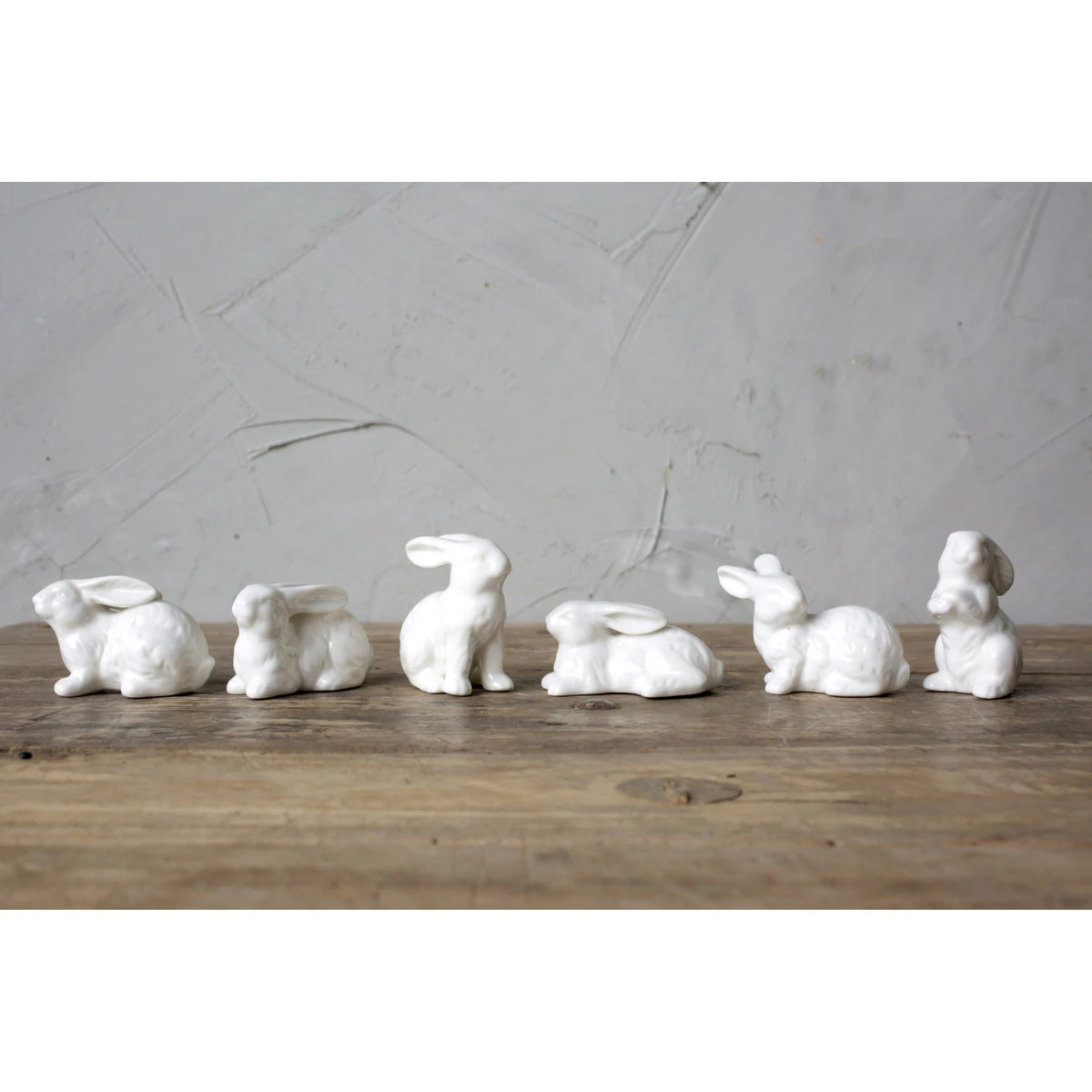 Ceramic White Bunnies