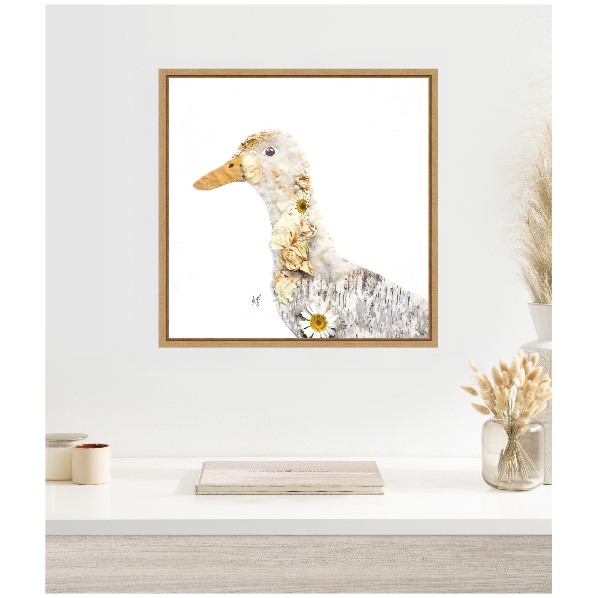 Duck No. 1 by Madeline Jeppesen Framed Canvas Wall Art Print