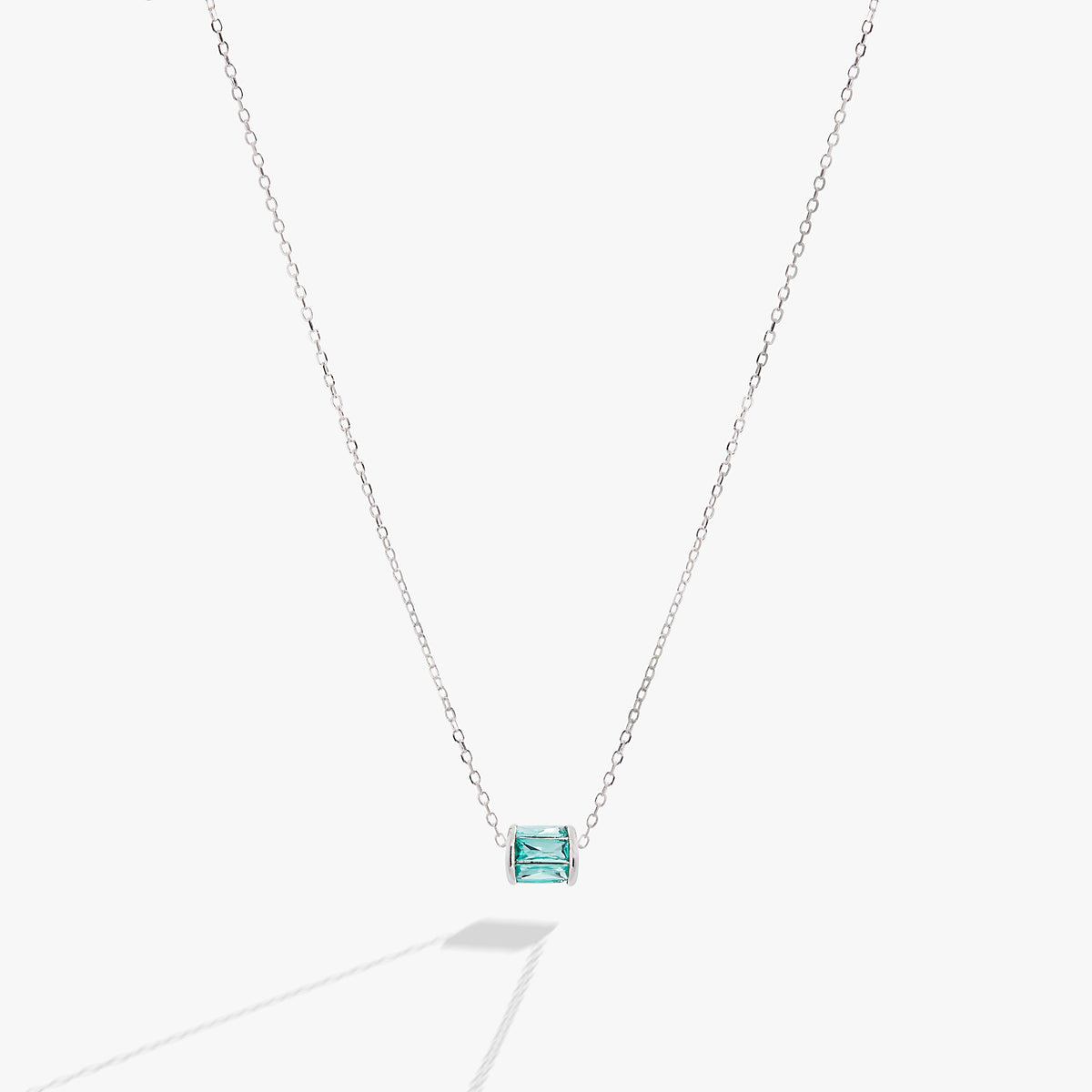 December Birthstone Precious Pendant Necklace