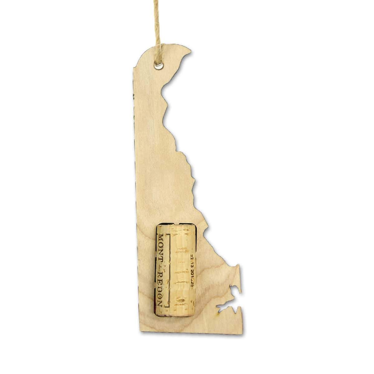 Delaware Wine Cork Holder Ornaments