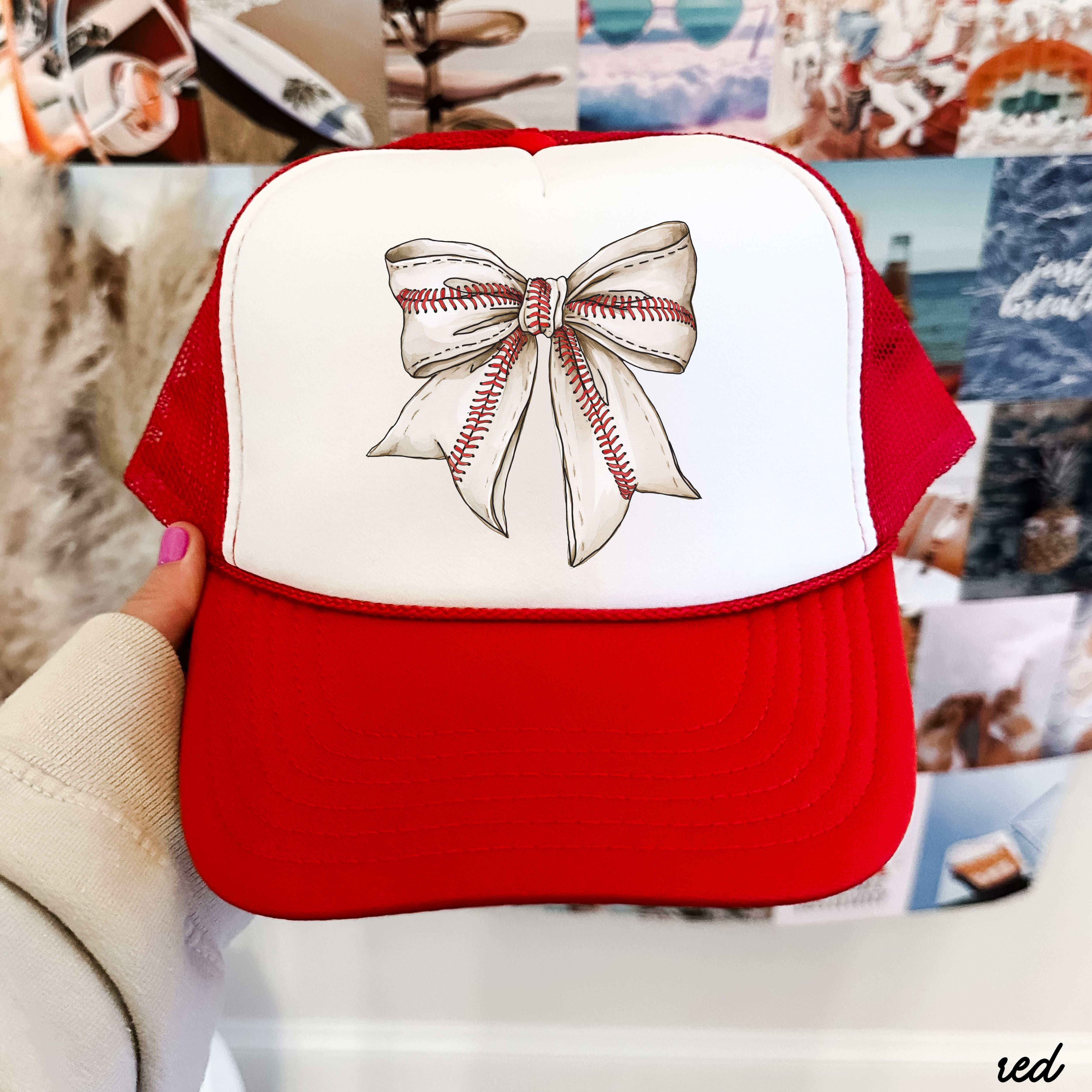 Baseball Coquette Trucker Hat *9 Colors