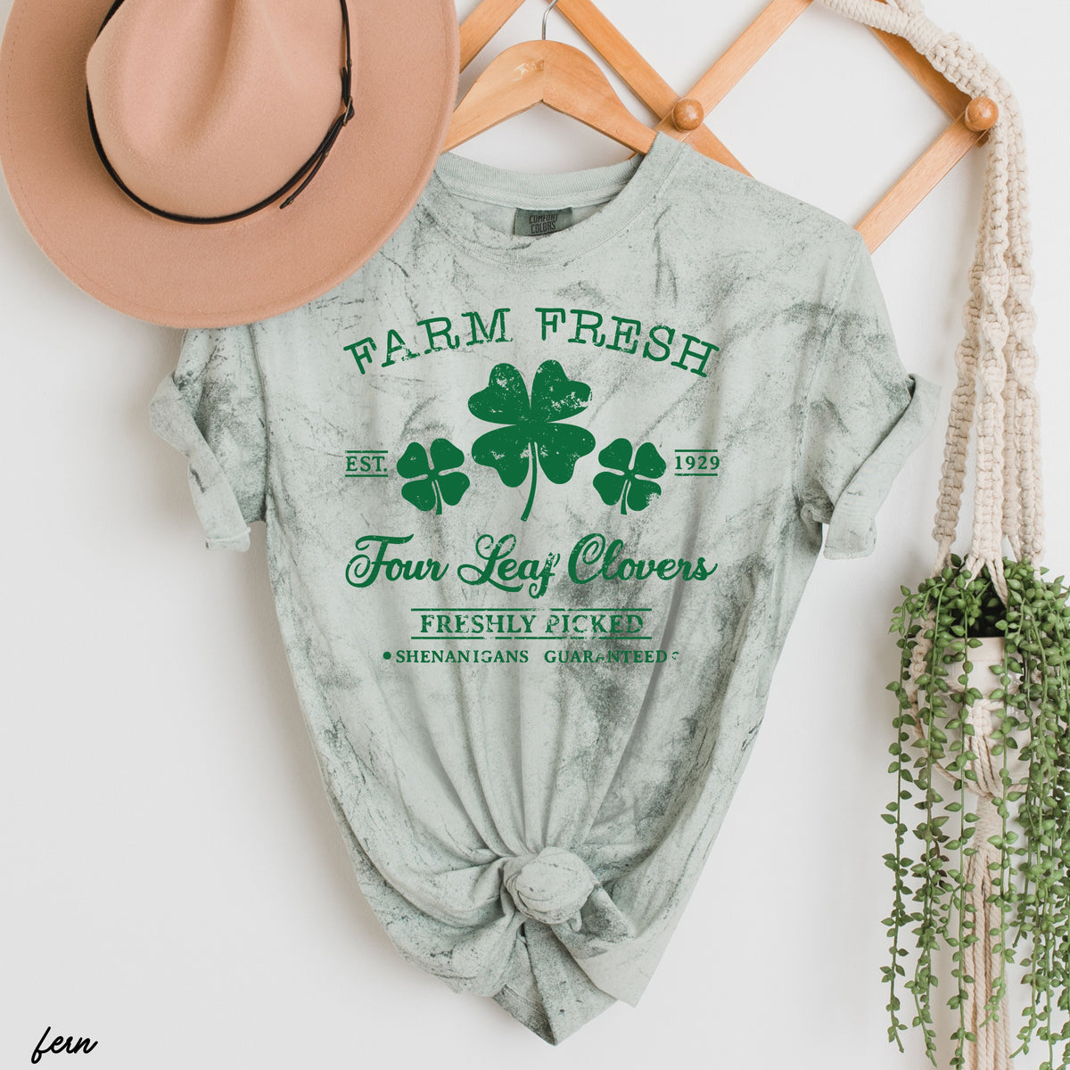 Farm Fresh Clovers Colorblast Tee *Fern (S-3X)