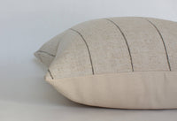 Neutral Striped Pillow