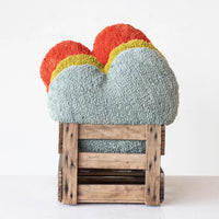 Cotton Tufted Heart Shaped Pillow