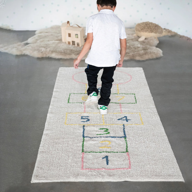 Cotton Tufted Hopscotch Printed Rug