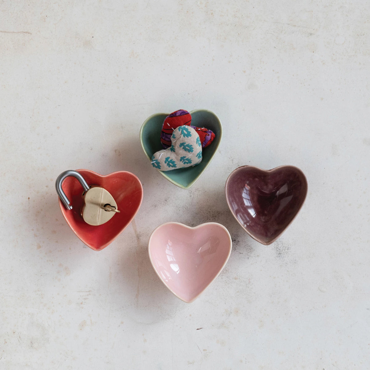 Stoneware Heart Shaped Dish