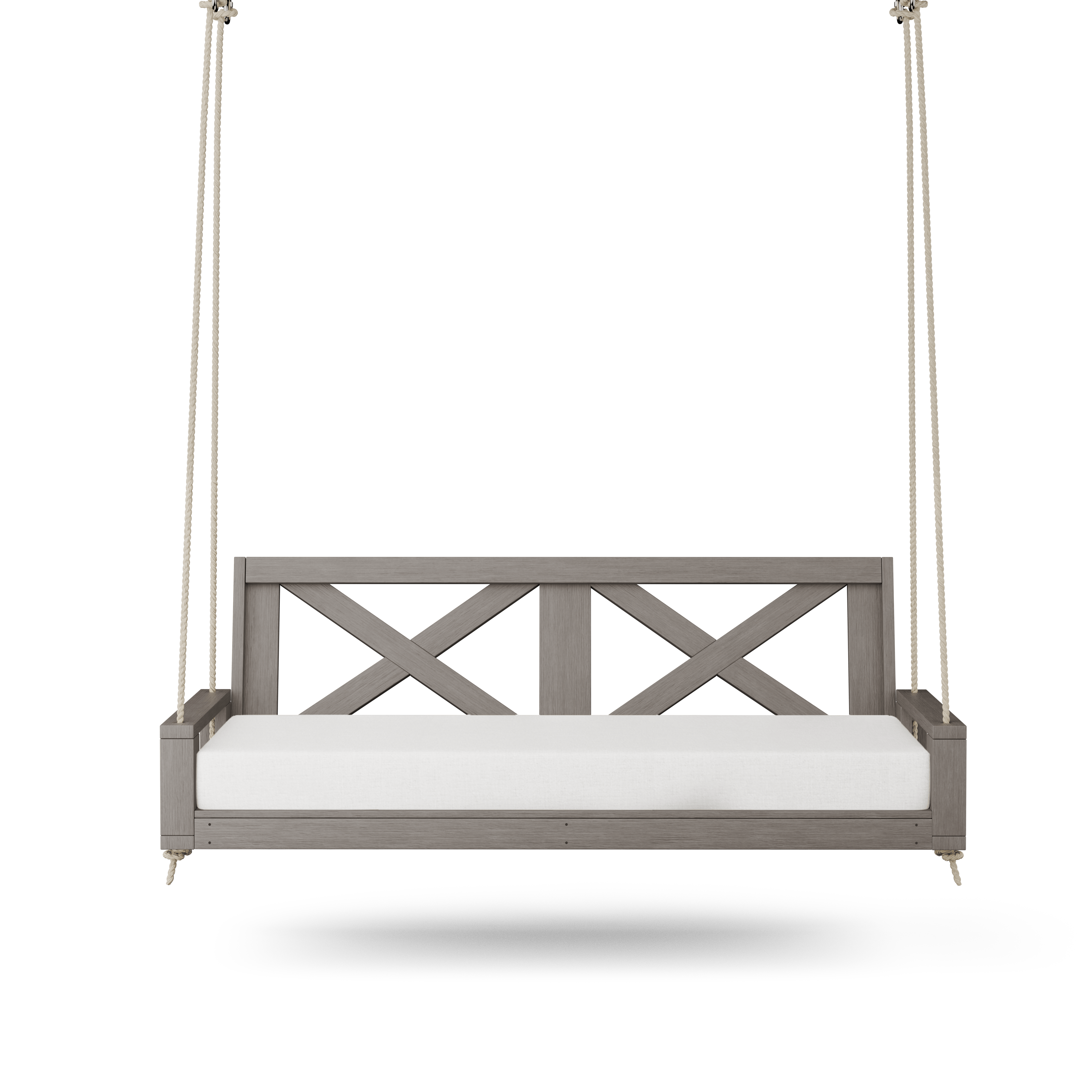 Amish Casual Malvern Porch Swing Bed, 5 Ft Grey